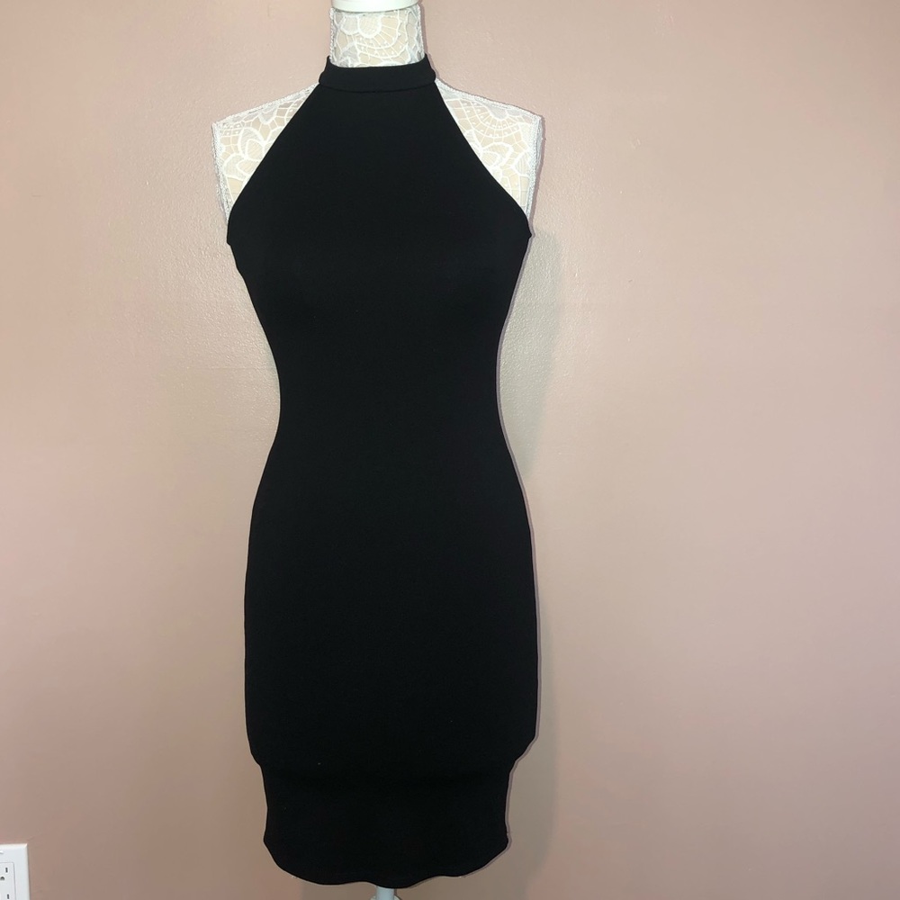 Black Pencil Tight Stretchy Dress